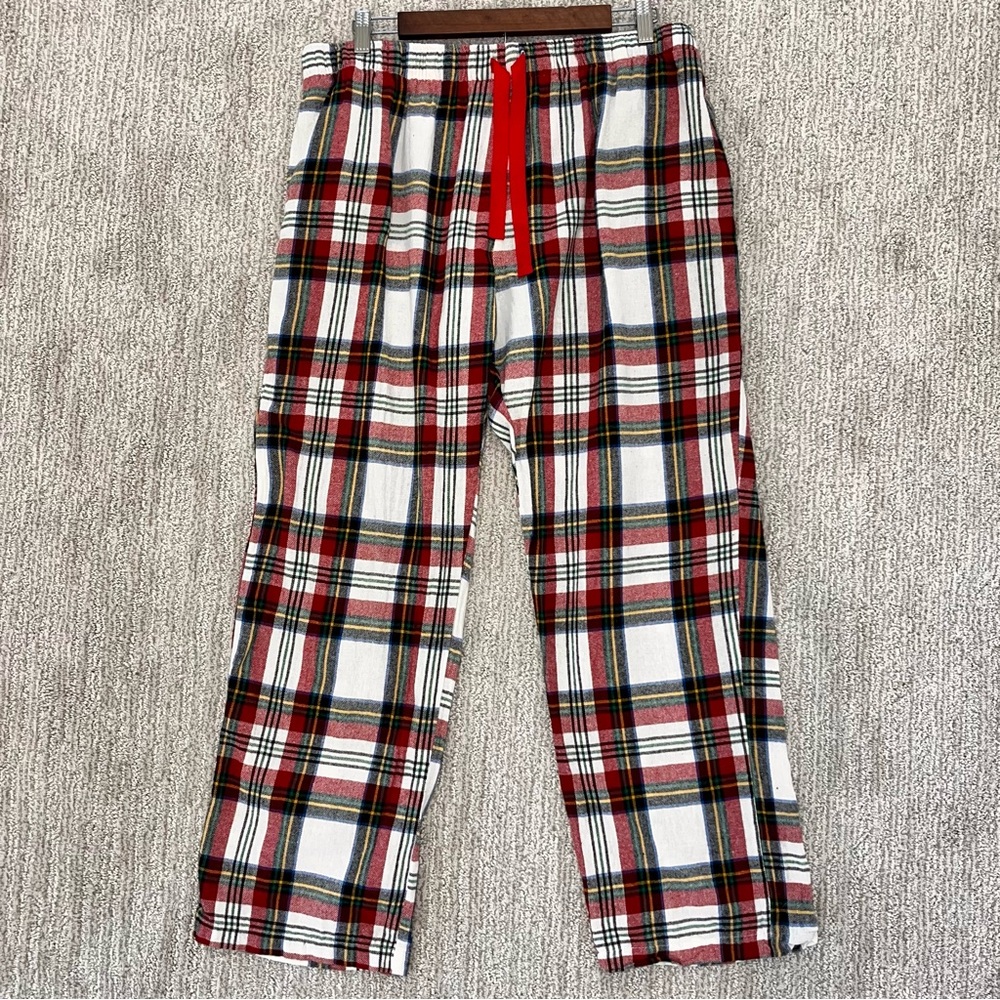 Old Navy Red Plaid Flannel Pajama Lounge Pajama Pants w/ Pockets Women’s Size XL